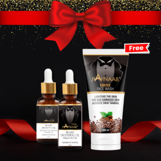 Beard Growth Oil + Grooming Oil + Free Coffee Facewash
