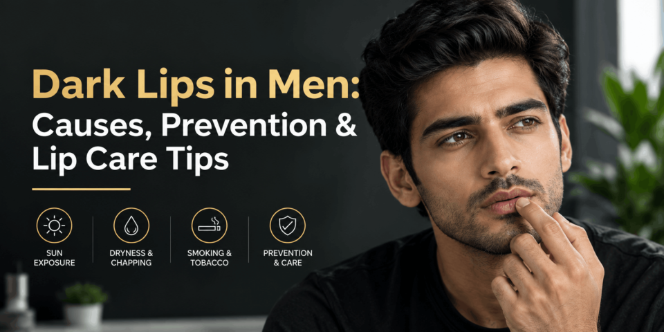 How to treat dark lips in men