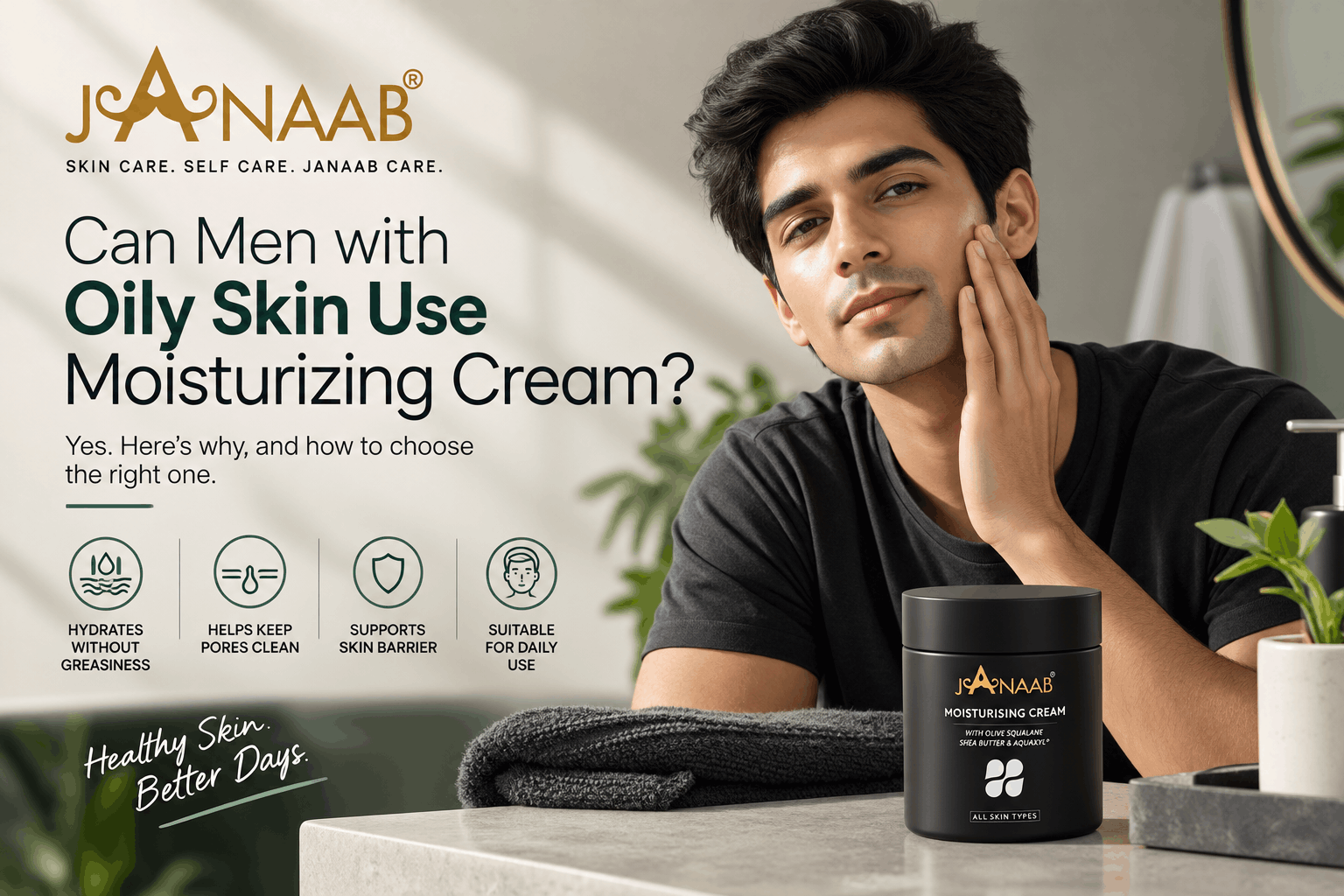 Moisturiser for men
